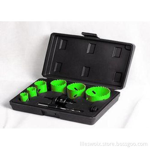 HSS Wood / Plastic Bimetal Hole Saw Set With Multiple Knock